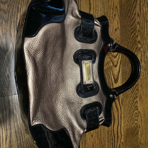 Barbara Bui - black gold patten leather tote bag - Picture 3 of 5